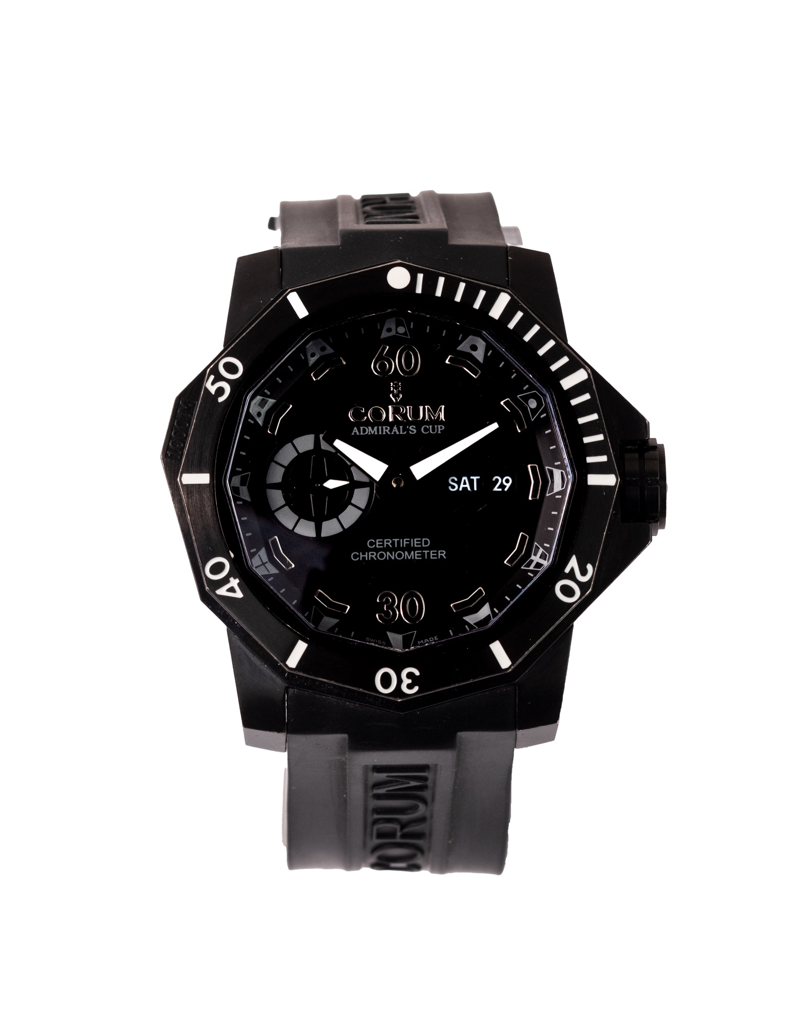 Corum Admiral Cup Deep Hull 01.0076 with black dial